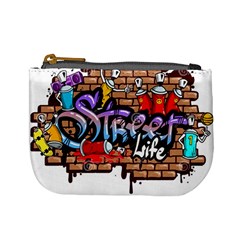 Graffiti Word Characters Composition Decorative Urban World Youth Street Life Art Spraycan Drippy Bl Mini Coin Purses by Foxymomma