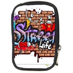 Graffiti Word Characters Composition Decorative Urban World Youth Street Life Art Spraycan Drippy Bl Compact Camera Cases by Foxymomma