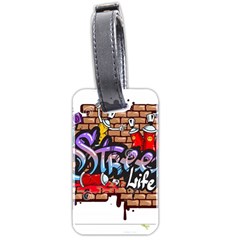 Graffiti Word Characters Composition Decorative Urban World Youth Street Life Art Spraycan Drippy Bl Luggage Tags (two Sides) by Foxymomma