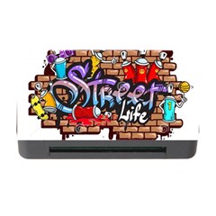 Graffiti Word Characters Composition Decorative Urban World Youth Street Life Art Spraycan Drippy Bl Memory Card Reader With Cf by Foxymomma