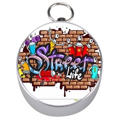 Graffiti Word Characters Composition Decorative Urban World Youth Street Life Art Spraycan Drippy Bl Silver Compasses by Foxymomma