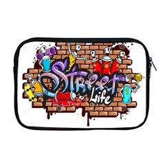 Graffiti Word Characters Composition Decorative Urban World Youth Street Life Art Spraycan Drippy Bl Apple Macbook Pro 17  Zipper Case