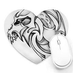 Tattoo Design 002 Heart Mousepads by Foxymomma