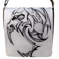 Tattoo Design 002 Flap Messenger Bag (s) by Foxymomma