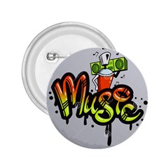 Graffiti Word Character Print Spray Can Element Player Music Notes Drippy Font Text Sample Grunge Ve 2 25  Buttons by Foxymomma