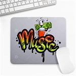 Graffiti Word Character Print Spray Can Element Player Music Notes Drippy Font Text Sample Grunge Ve Large Mousepads Front