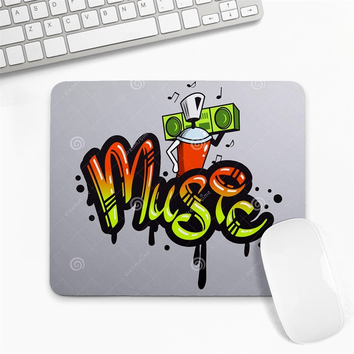 Graffiti Word Character Print Spray Can Element Player Music Notes Drippy Font Text Sample Grunge Ve Large Mousepads