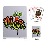 Graffiti Word Character Print Spray Can Element Player Music Notes Drippy Font Text Sample Grunge Ve Playing Card Back