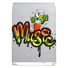 Graffiti Word Character Print Spray Can Element Player Music Notes Drippy Font Text Sample Grunge Ve Flap Covers (l) 