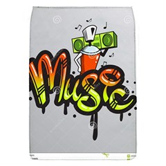 Graffiti Word Character Print Spray Can Element Player Music Notes Drippy Font Text Sample Grunge Ve Flap Covers (s)  by Foxymomma