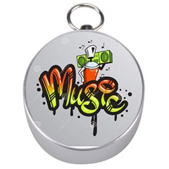 Graffiti Word Character Print Spray Can Element Player Music Notes Drippy Font Text Sample Grunge Ve Silver Compasses by Foxymomma