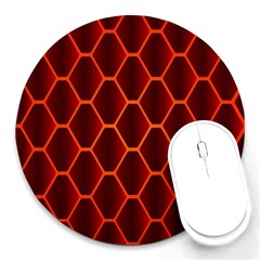 Snake Abstract Pattern Round Mousepads by Nexatart