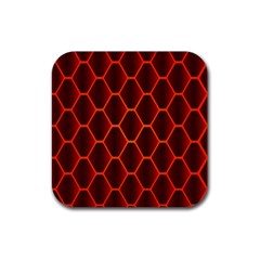 Snake Abstract Pattern Rubber Coaster (square) 