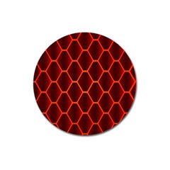 Snake Abstract Pattern Magnet 3  (round) by Nexatart