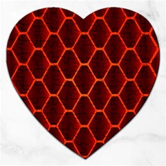 Snake Abstract Pattern Jigsaw Puzzle (heart) by Nexatart