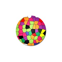 Stained Glass Abstract Background Golf Ball Marker by Nexatart