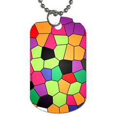 Stained Glass Abstract Background Dog Tag (two Sides)