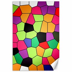 Stained Glass Abstract Background Canvas 24  X 36  by Nexatart