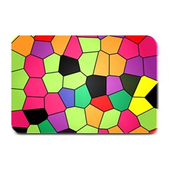 Stained Glass Abstract Background Plate Mats by Nexatart