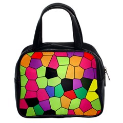 Stained Glass Abstract Background Classic Handbags (2 Sides) by Nexatart