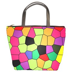 Stained Glass Abstract Background Bucket Bags