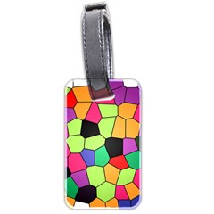 Stained Glass Abstract Background Luggage Tags (two Sides) by Nexatart