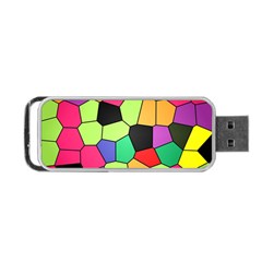 Stained Glass Abstract Background Portable Usb Flash (two Sides) by Nexatart