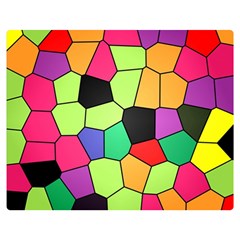 Stained Glass Abstract Background Double Sided Flano Blanket (medium)  by Nexatart