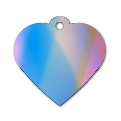 Twist Blue Pink Mauve Background Dog Tag Heart (two Sides) by Nexatart