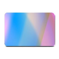 Twist Blue Pink Mauve Background Small Doormat  by Nexatart