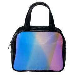 Twist Blue Pink Mauve Background Classic Handbags (one Side) by Nexatart