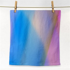 Twist Blue Pink Mauve Background Face Towel by Nexatart