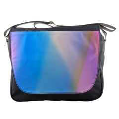 Twist Blue Pink Mauve Background Messenger Bags by Nexatart