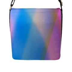 Twist Blue Pink Mauve Background Flap Messenger Bag (l)  by Nexatart