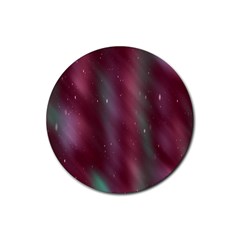 Stars Nebula Universe Artistic Rubber Coaster (round)  by Nexatart