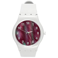 Stars Nebula Universe Artistic Round Plastic Sport Watch (m) by Nexatart