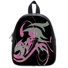 Violet Calligraphic Art School Bags (small) 