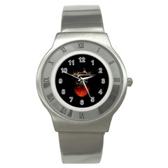 Strawberry Stainless Steel Watch