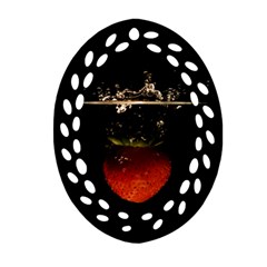 Strawberry Ornament (oval Filigree) by Nexatart