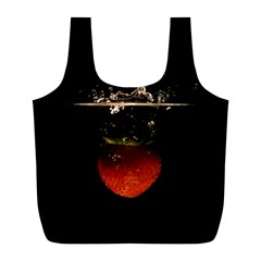 Strawberry Full Print Recycle Bags (l)  by Nexatart