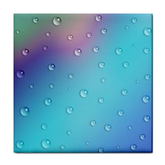 Water Droplets Tile Coasters