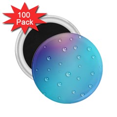 Water Droplets 2 25  Magnets (100 Pack)  by Nexatart