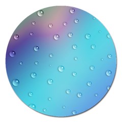 Water Droplets Magnet 5  (round)