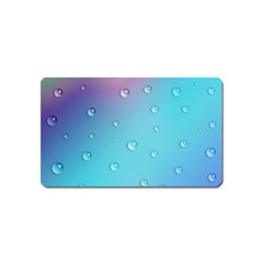 Water Droplets Magnet (name Card) by Nexatart