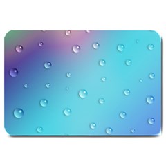 Water Droplets Large Doormat 