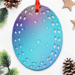 Water Droplets Ornament (oval Filigree) by Nexatart