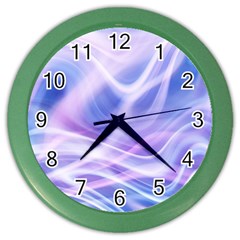 Abstract Graphic Design Background Color Wall Clocks by Nexatart