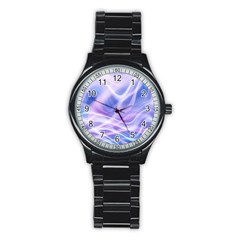 Abstract Graphic Design Background Stainless Steel Round Watch