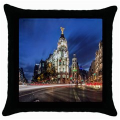 Architecture Building Exterior Buildings City Throw Pillow Case (black) by Nexatart