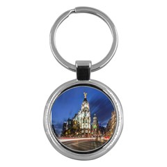 Architecture Building Exterior Buildings City Key Chains (round)  by Nexatart